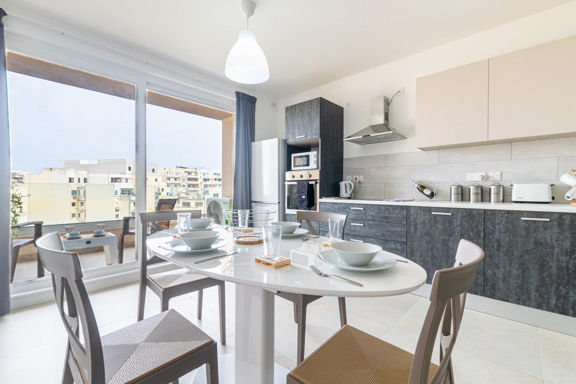 Spacious Brand New Apartment Hc Balcony 3 Bdr 2 Bth Bugibba Сент-Полс-Бей Экстерьер фото