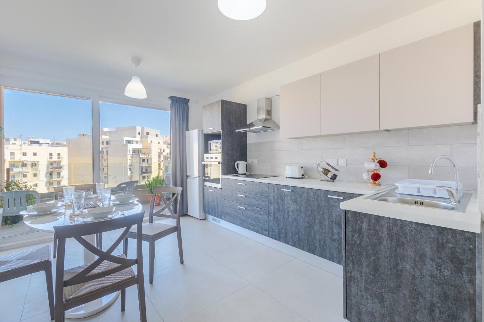 Spacious Brand New Apartment Hc Balcony 3 Bdr 2 Bth Bugibba Сент-Полс-Бей Экстерьер фото